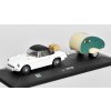 MGB Spider closed + caravan 1:43 - Cararama  MGB Spider closed + caravan - kovový model auta
