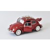 Volkswagen Beetle se střešním nosičem 1:24 - MotorMax  VW Beetle - kovový model