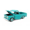 Chevrolet Apache Fleetside PickUp 1958 modrá 1:24 - MOTORMAX  Chevrolet Apache Fleetside Pick Up 1958 - kovový model auta