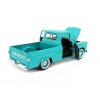 Chevrolet Apache Fleetside PickUp 1958 modrá 1:24 - MOTORMAX  Chevrolet Apache Fleetside Pick Up 1958 - kovový model auta