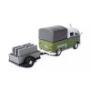 Volkswagen T1 Double Cabin Road service with trailer 1:24 - MOTORMAX  VW T1 Double-Cabin Silniční servis s přívěsem - kovový model auta