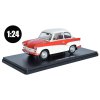 Trabant P50/500 1957-1962 1:24 - Hachette časopis Samochody PRL s modelem #27  Trabant P50/500 - kovový model auta