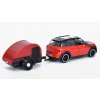 Mini Cooper S All4 Countryman s přívěsem 1:24 - MOTORMAX  Mini Cooper S ALL4 Countryman - kovový model auta
