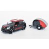 Mini Cooper S All4 Countryman s přívěsem 1:24 - MOTORMAX  Mini Cooper - kovový model