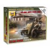 Sovětská protitanková zbraň 45 mm s obsluhou - 1:72 Zvezda - stavebnice  Sovětská protitanková zbraň 45 mm s obsluhou - ModelKIT