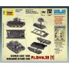 Německý tank PZ.KPFW.38 (T) - 1:100 Zvezda - stavebnice  Německý tank Pz.Kpfw.38(T) - modelKIT