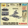 Tank Pz.Kpfw III plamenometná verze 1:100 Zvezda - stavebnice  Tank Pz.Kfw 3 - modelKIT
