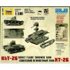 Sovětský tank Kh?-26 (XT-26) plamenometná verze 1:100 Zvezda - stavebnice  Sovětský tank Kh?-26 (XT-26) - modelKIT