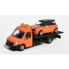Mercedes Sprinter + Mini Cooper S 2006 - 1:43 Bburago  Mercedes Sprinter + Mini Cooper - kovový model auta
