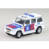 Mercedes-Benz G55 AMG Policie Traffic bílá/modrá 1:64 - Kyosho  Mercedes-Benz G55 AMG - kovový model