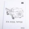 IFA W50L Sklápěč 1:43 - AVD  IFA W 50 L Tipper - stavebnice AVD