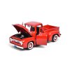 Ford F-100 Pick Up 1956 červená 1:24 - MOTORMAX  Ford Pick-Up - kovový model