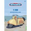 TULA Skútr T-200 1:24 - MODIMIO Collections Naše Motocykly časopis s modelem #27  T 200 Tula motorka - model motorky