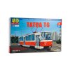 Tatra T6 tramvaj 1:43 - AVD  Tatra T-6 - stavebnice KIT