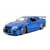 Nissan Skyline GT-R R34 2002 z filmu Fast and Furious 1 1:24 - Jada Toys  Brian's Nissan Skyline GTR R-34 Fast and Furious I - kovový model auta