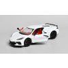 Chevrolet Corvette C8 Stingray 2020 bílá 1:24 - MOTORMAX  Chevrolet Corvette C8 Stingray 2020 - kovový model auta