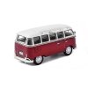 Volkswagen T1 Samba Minibus 1962 červená 1:43 - Cararama  Volkswagen T1 Samba Minibus 1962 - kovový model auta
