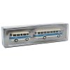 JZS Jelcz 043 s přívěsem PA 01 béžová / modrá 1:87 - Brekina  Škoda 706 RTO / JZS Jelcz-043 s přívěsem PA-01 - model autobusu 1/87