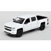 Chevrolet Silverado 2017 bílá 1:24 - Welly  Chevrolet Silverado - kovový model