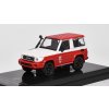 Toyota Land Cruiser 71 2014 červená / bílá 1:64 - PARAGON Models  Toyota Land Cruiser 2014 LHD - kovový model auta 1/64