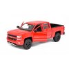 Chevrolet Silverado 2017 červená 1:24 - Welly  Chevrolet Silverado - kovový model