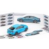 Škoda Octavia IV RS 2020 Modrá Orbit 1:43 - ABREX  Škoda Octavia 4 - kovový model