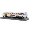 Set VW Camping bus : Volkswagen T1 + VW T2 + VW T3 + VW T4 1:43 - Schuco  Sada VW Camper Minibus : Volkswagen T1b + Volkswagen T2a + Volkswagen T3a + Volkswagen T4a - kovové modely aut