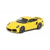 Porsche 911 Turbo S 2020 žlutá 1:64 - MiniGT  Porsche 911 992 Turbo S 2020 - kovový model auta