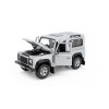 Land Rover Defender šedý 1:24 - Welly  Land Rover Defender - model auta