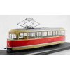 Tatra T1 tramvaj žlutá / červená 1:43 - SSM  Tatra T 1 tramvaj 1:43 - kovový model