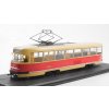 Tatra T2 tramvaj žlutá / červená 1:43 - SSM  Tatra T 2 tramvaj 1:43 - kovový model