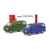 Volkswagen T4 Bus zelená modrá Minikit 187 Herpa stavebnice (3)