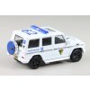 Mercedes-Benz G55 AMG Policie Militer bílá 1:64 - Kyosho  Mercedes-Benz G55 AMG - kovový model