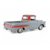 Chevrolet Apache Fleetside Pick-Up 1958 šedá 1:24 - MOTORMAX  Chevrolet Apache Fleetside PickUp - kovový model auta 1/24