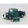 Ford Pick-Up s motorovým člunem 1937 zelená metalíza 1:24 - MOTORMAX  Ford Pick Up + trailer - kovový model