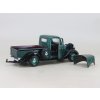 Ford Pick-Up s motorovým člunem 1937 zelená metalíza 1:24 - MOTORMAX  Ford Pick Up + trailer - kovový model
