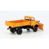 Berliet L646 M3 sněžný pluh 1:43 - Hachette časopis s modelem  Berliet L646 M3 - kovový model auta