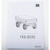 Přivěs GKB-8535 1:43 - AVD  Přivěs GKB-8535 1:43 - stavebnice