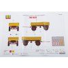 Přivěs GKB-8535 1:43 - AVD  Přivěs GKB-8535 1:43 - stavebnice