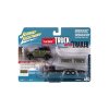 JLSP202 24A R2 Truck and Trailers R1 2004 Hummer H2 w Open Car Trailer 164 4 64371