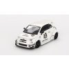 LB-WORKS x Abas Works ABARTH 595 Gara White 1:64 - MiniGT  Fiat 595 Abarth - kovový model