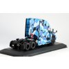 FREIGHTLINER CASCADIA „Blue Camo“ 2018 Truck Tuning Collection 1:43 - Hachette časopis s modelem  FREIGHTLINER CASCADIA 2018 - kovový model