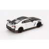 Nissan GT-R NISMO 2024 bílý 1:64 - MiniGT  Nissan GT-R NISMO bílý 2024 - kovový model auta 1/64