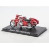 JAWA 350/360 se sidecarem Velorex 1:24 - MODIMIO Naše Motocykly Collections časopis s modelem  JAWA 350/360 - model motorky
