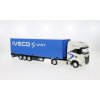 Iveco S-Way 570 tahač s návěsem bilý 1:43 - Bburago  Iveco S-Way - kovový model