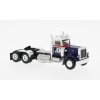 Peterbilt 359 tahač modrý/červený 1:87 - Brekina  Peterbilt 359 - sběratelský model
