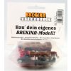 Sada pro stavbu 2 modelů Mercedes L319 BUS červený a bilý 1:87 - Brekina  Sada modelů Mercedes L319 - stavebnice