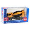 Míchačka na beton žlutá/modrá 1:87 - SIKU  Mixer Truck - sběratelský model