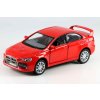 Mitsubishi Lancer Evolution X 2008 červená 1:36 - Kinsmart  Mitsubishi Lancer Evolution - kovový model
