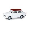 Trabant 601 bilý/červený 1:87 - Herpa  Trabant 601 - model auta